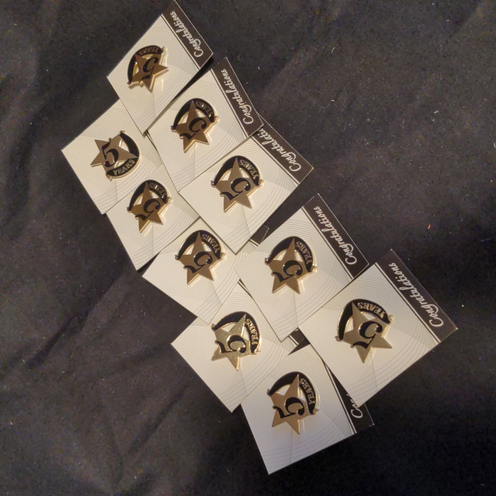 Bundle of 10 Crown Awards Five Years Awards